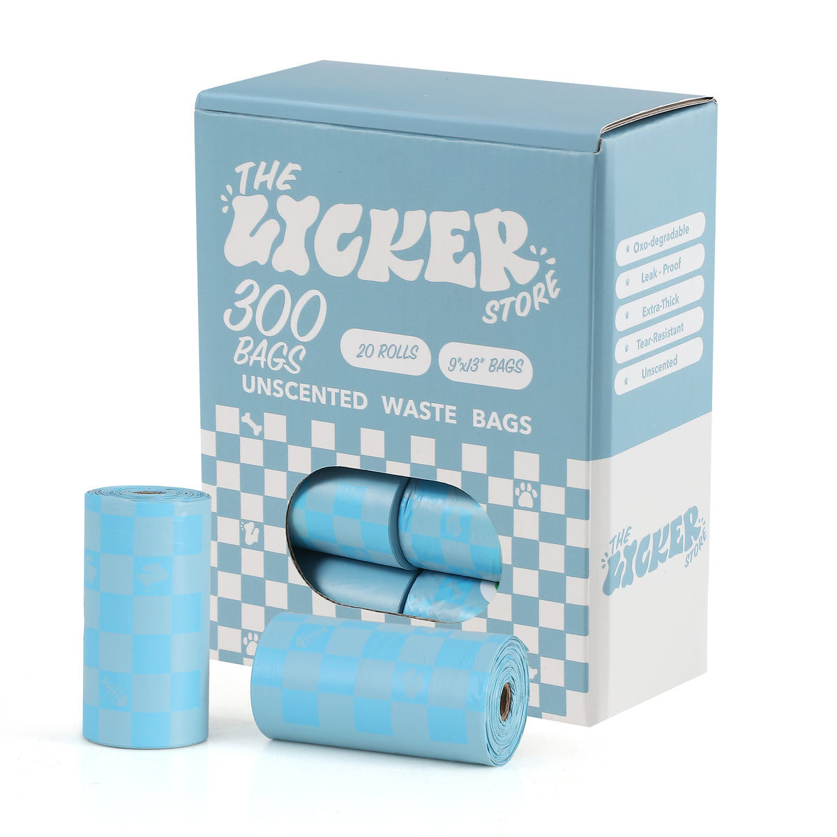 Extra Thick Leak-Proof Unscented Dog Poop Bags