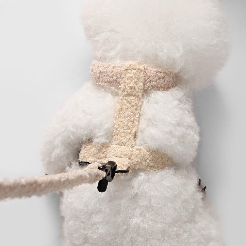 Nand Bouclé Adjustable H Harness and Leash Walk Set with Poop Bag Pouch