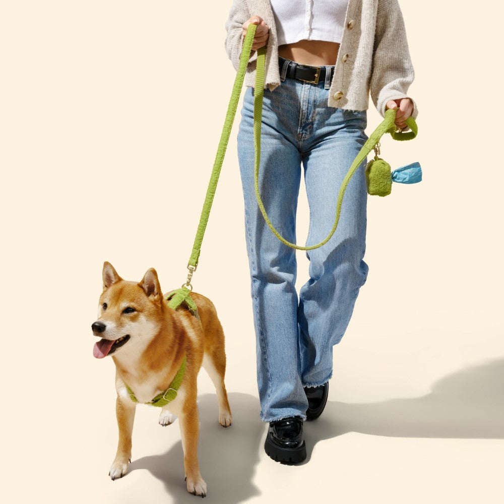Nand Bouclé Adjustable H Harness and Leash Walk Set with Poop Bag Pouch