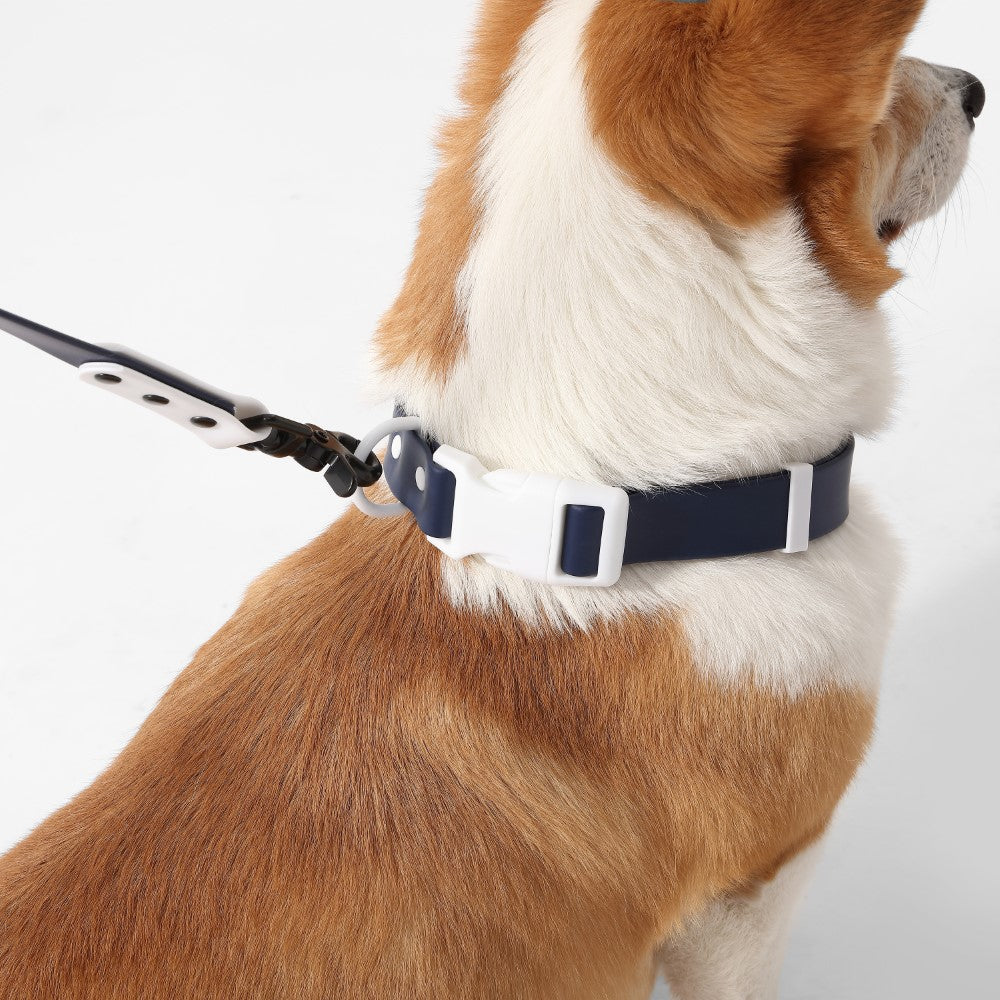Shri 8FT Adjustable 6-in-1 Waterproof Hands-Free Leash and Collar with LED Flashlight Bag Dispenser and Poop Bag Holder