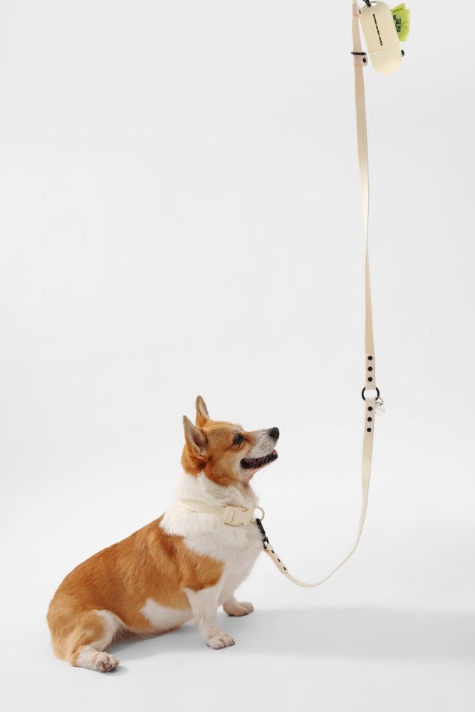 Shri 8FT Adjustable 6-in-1 Waterproof Hands-Free Leash and Collar with LED Flashlight Bag Dispenser and Poop Bag Holder