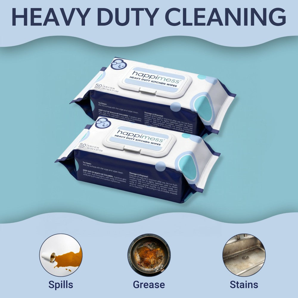 Sequoia All-Purpose Multi Surface Heavy Duty Thick Kitchen Cleaning Wipes, Bleach Free, Extra Strong, Super Moist, Tough on Messes