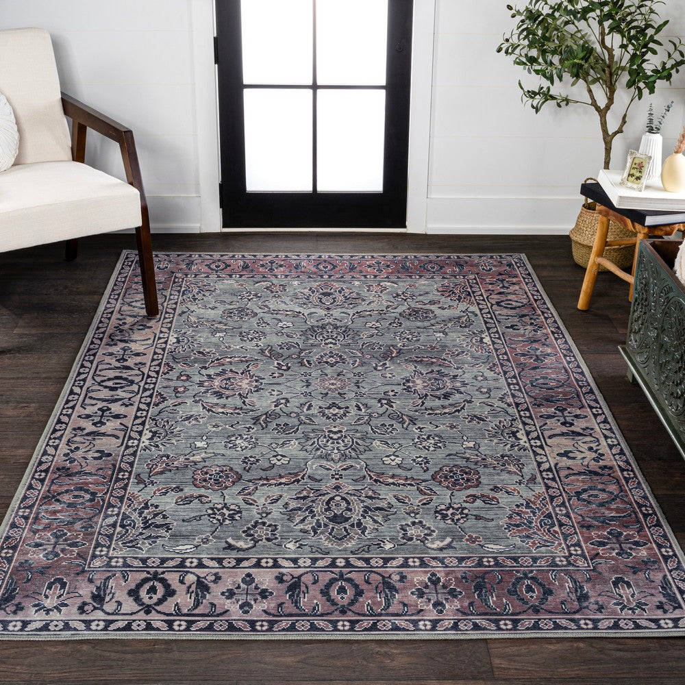 Story ornate Persian All-over Washable Area Rug