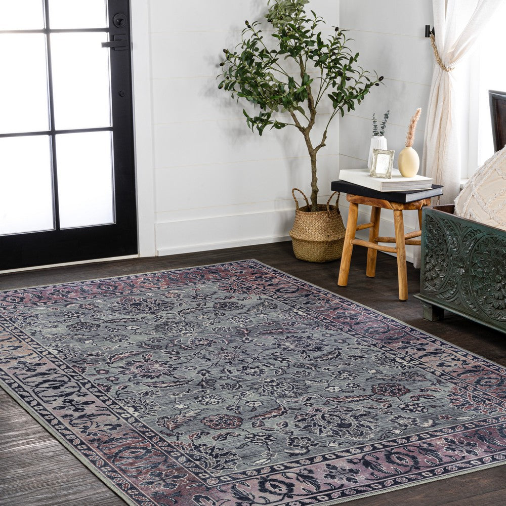 Story ornate Persian All-over Washable Area Rug