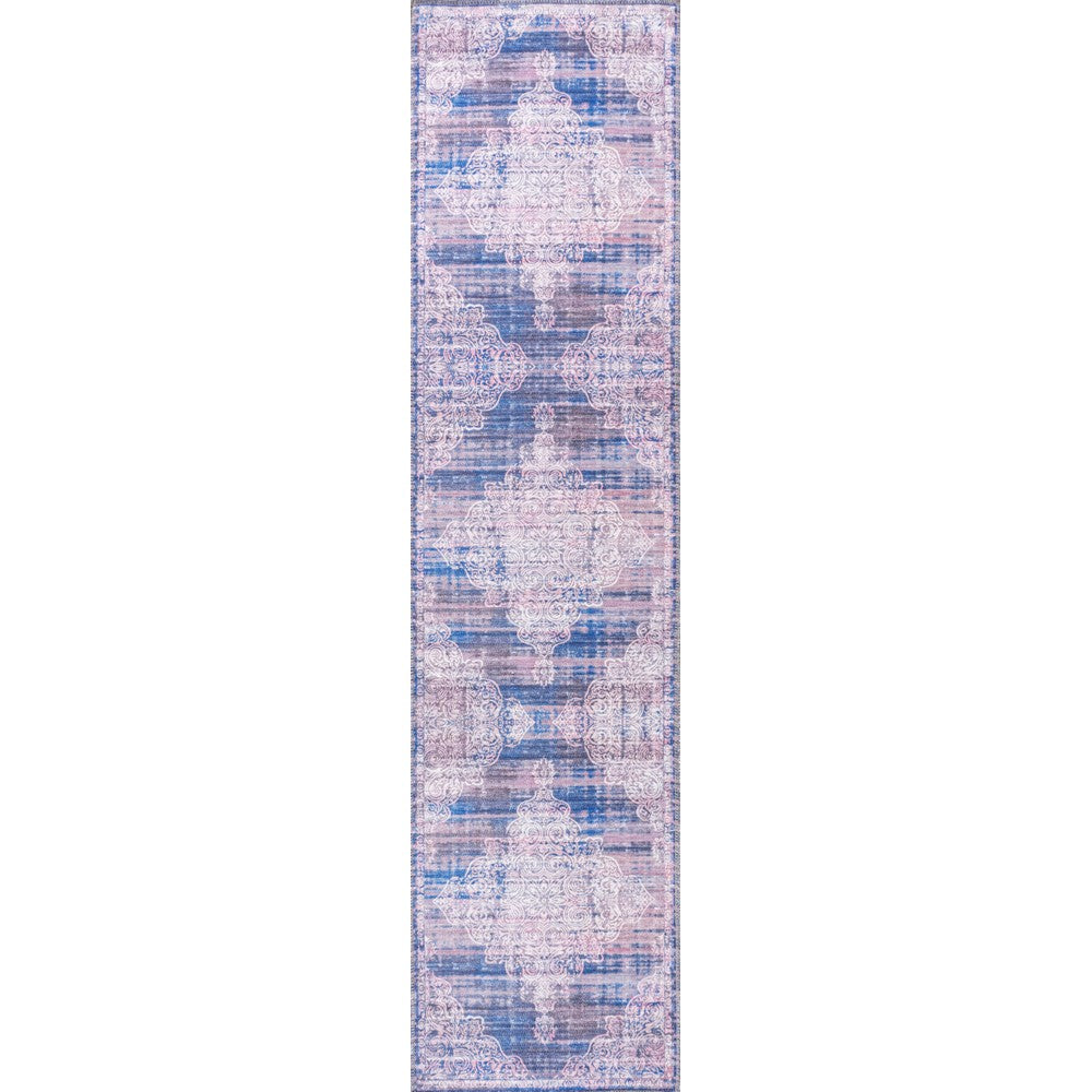Reedsy bohemian Medallion Washable Area Rug