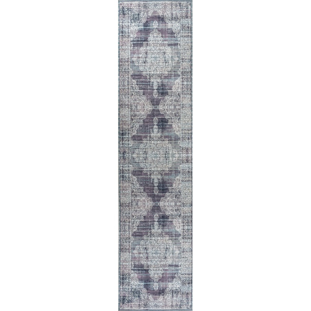 Reedsy bohemian Medallion Washable Area Rug
