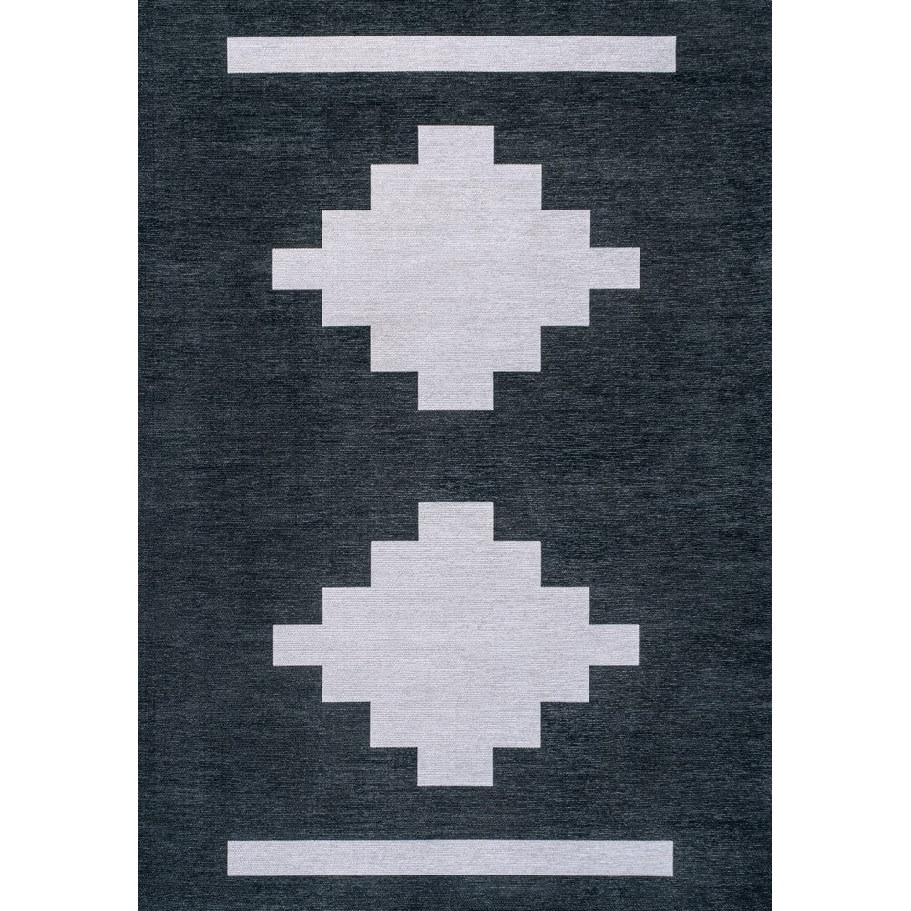 Beatrice Geometric Tribal Medallion Machine-washable Area Rug