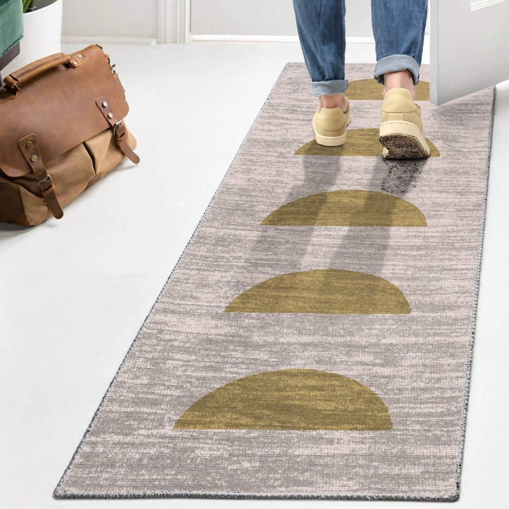 Harley Minimalist Geometric Machine-washable Area Rug