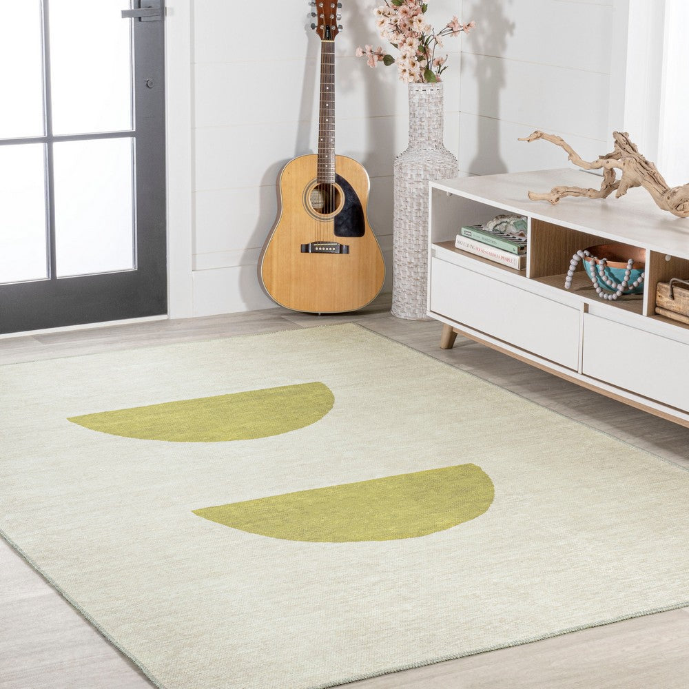 Harley Minimalist Geometric Machine-washable Area Rug