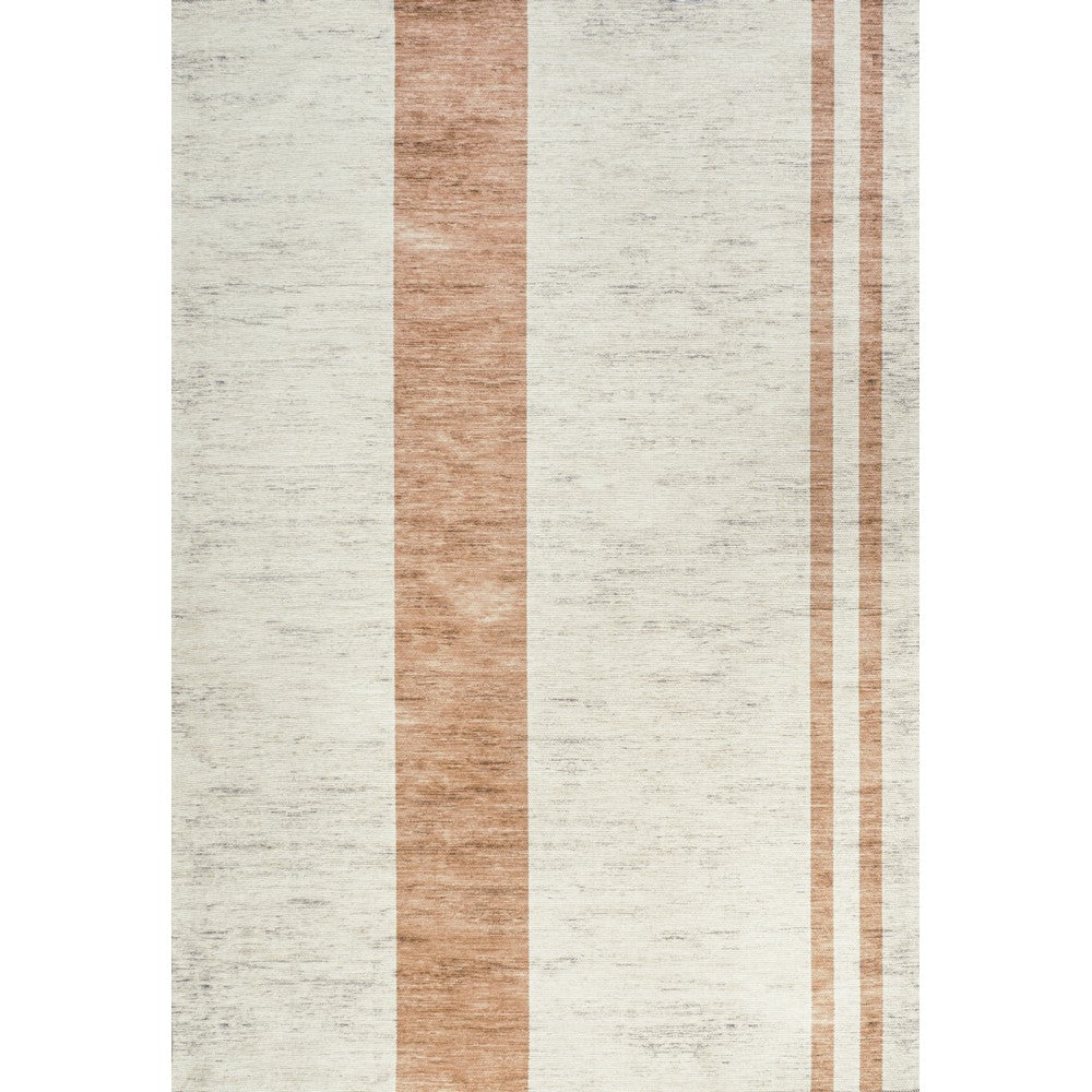 Parker Modern Distressed Stripe Machine-washable Area Rug