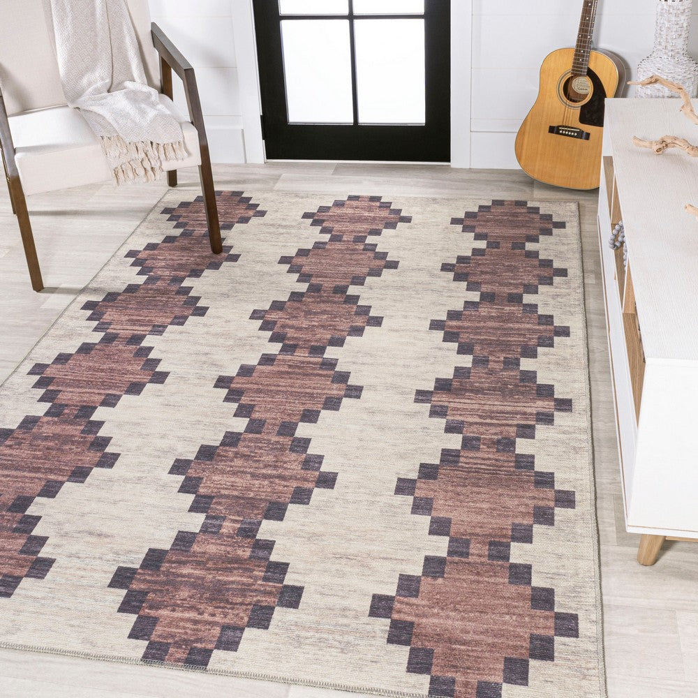 Craig Modern Trellis Kilim Area Rug