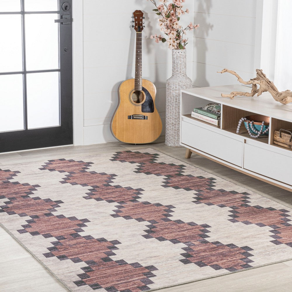 Craig Modern Trellis Kilim Area Rug
