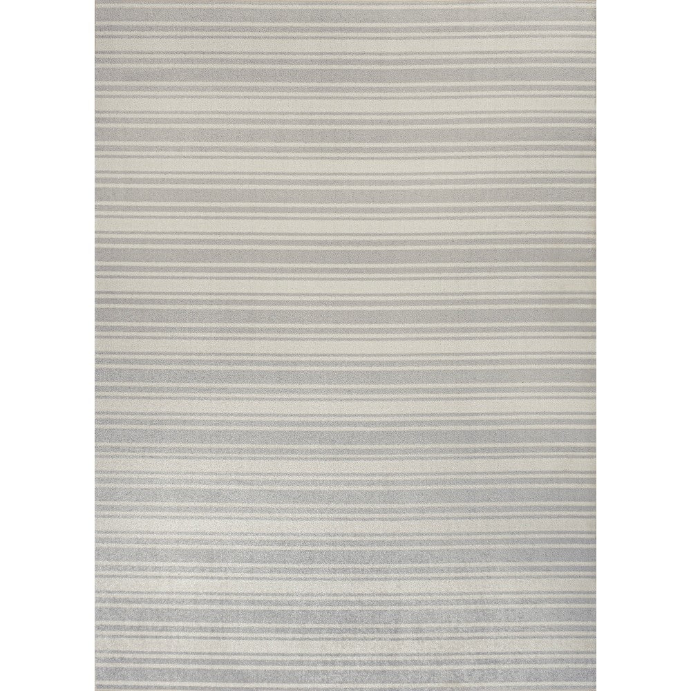 Carolina Two-Tone Striped Classic Low-Pile Machine-Washable Area Rug