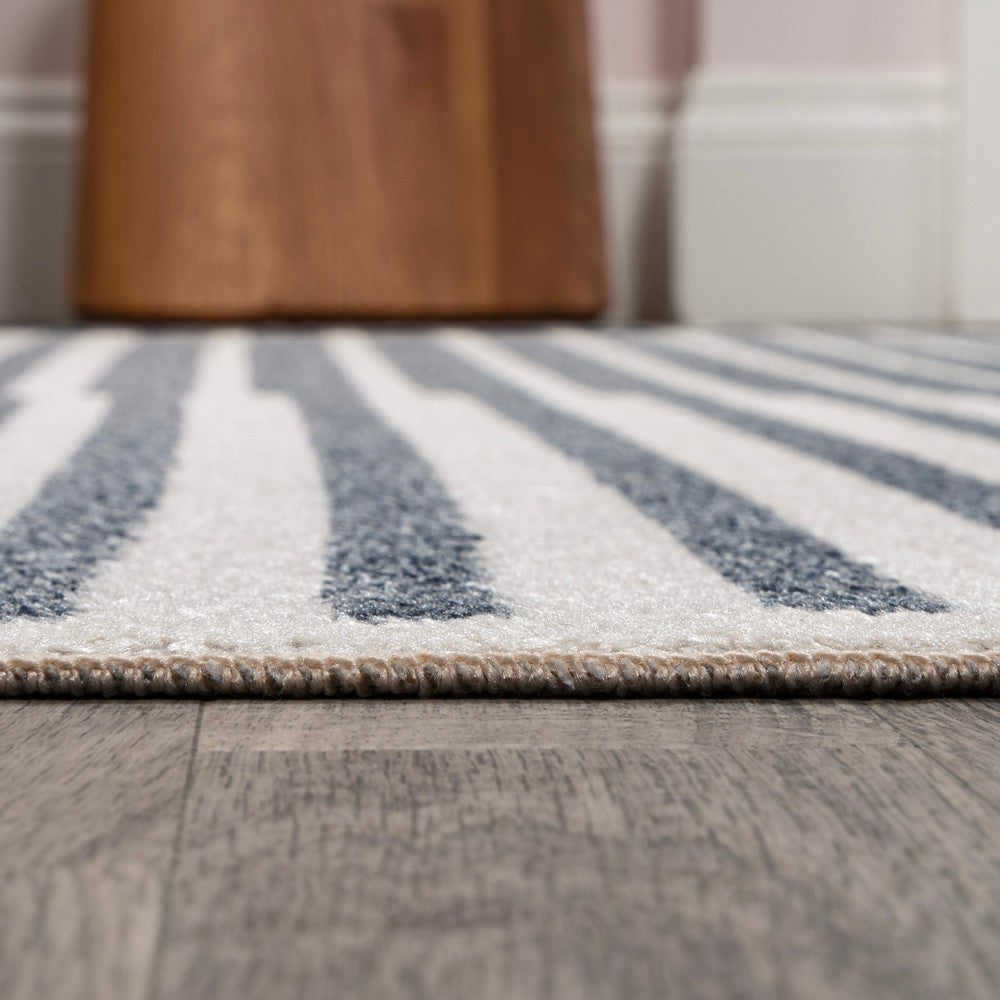 Buffalo Minimalist Striped Plaid Machine-Washable Area Rug