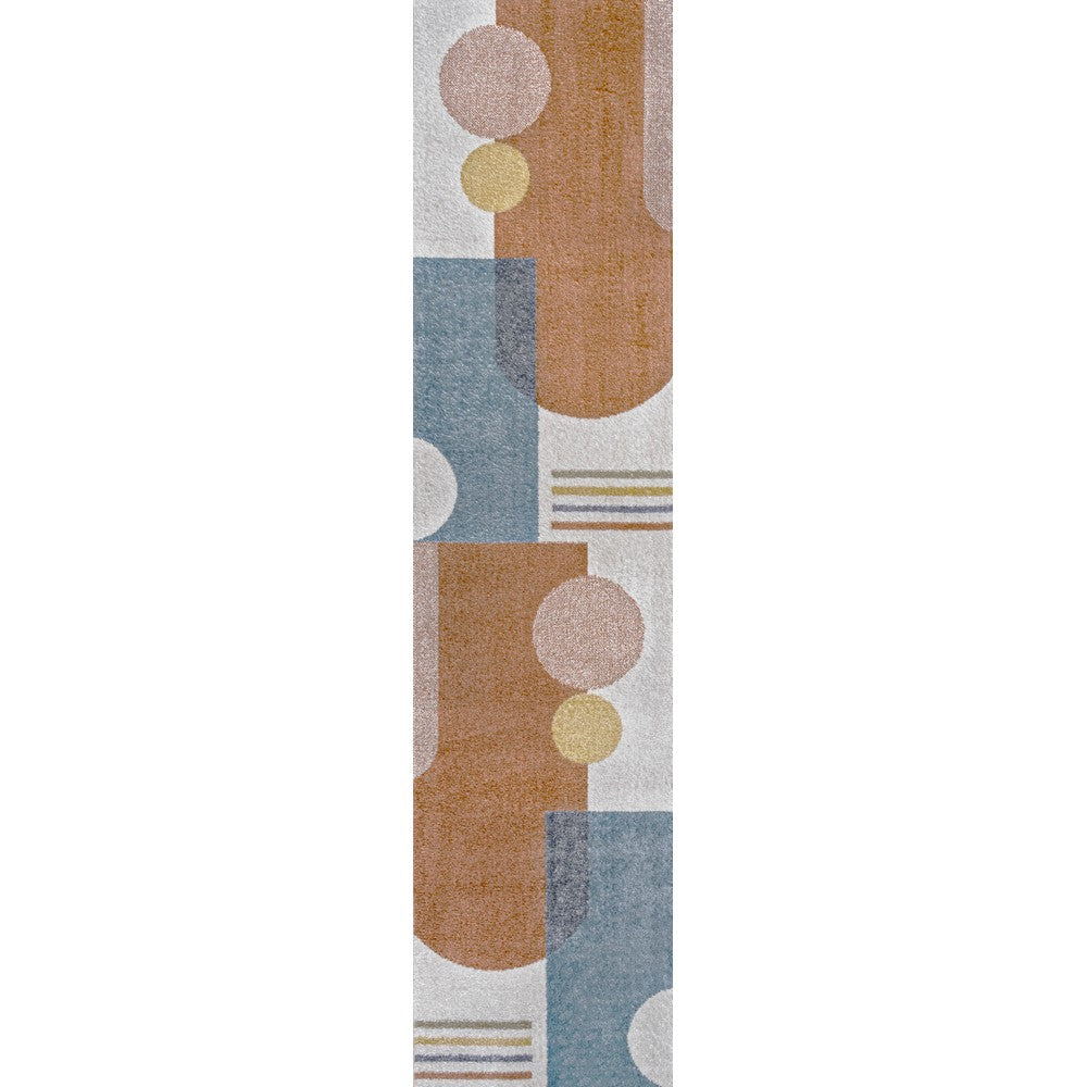 Tayse Modern Contemporary Collage Machine-Washable Area Rug