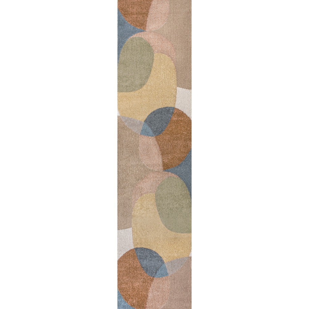 Nordic Geometric contemporary Machine-Washable Area Rug