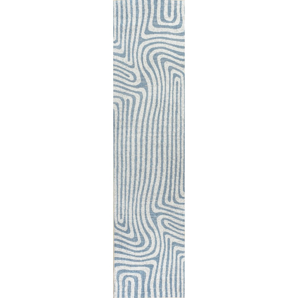 Heaven Abstract Two-Tone Low-Pile Machine-Washable Area Rug