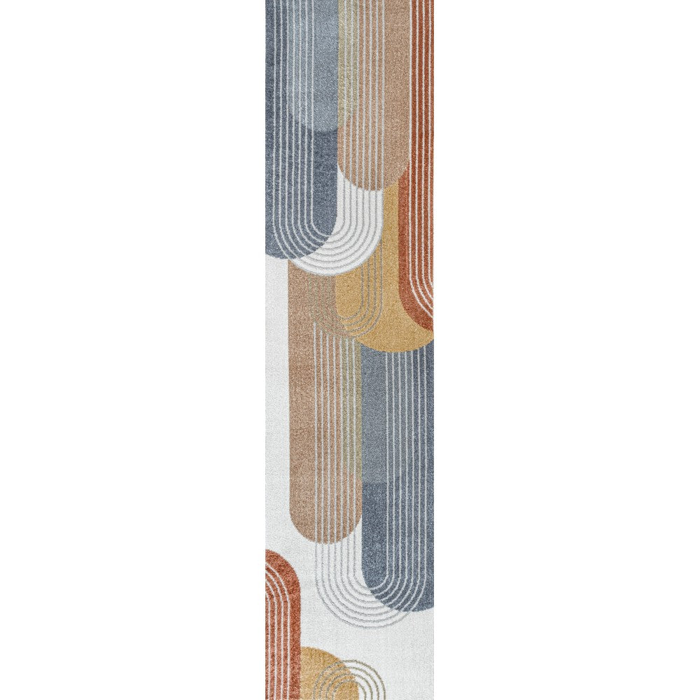 Zen Contemporary Minimalist Machine-Washable Area Rug