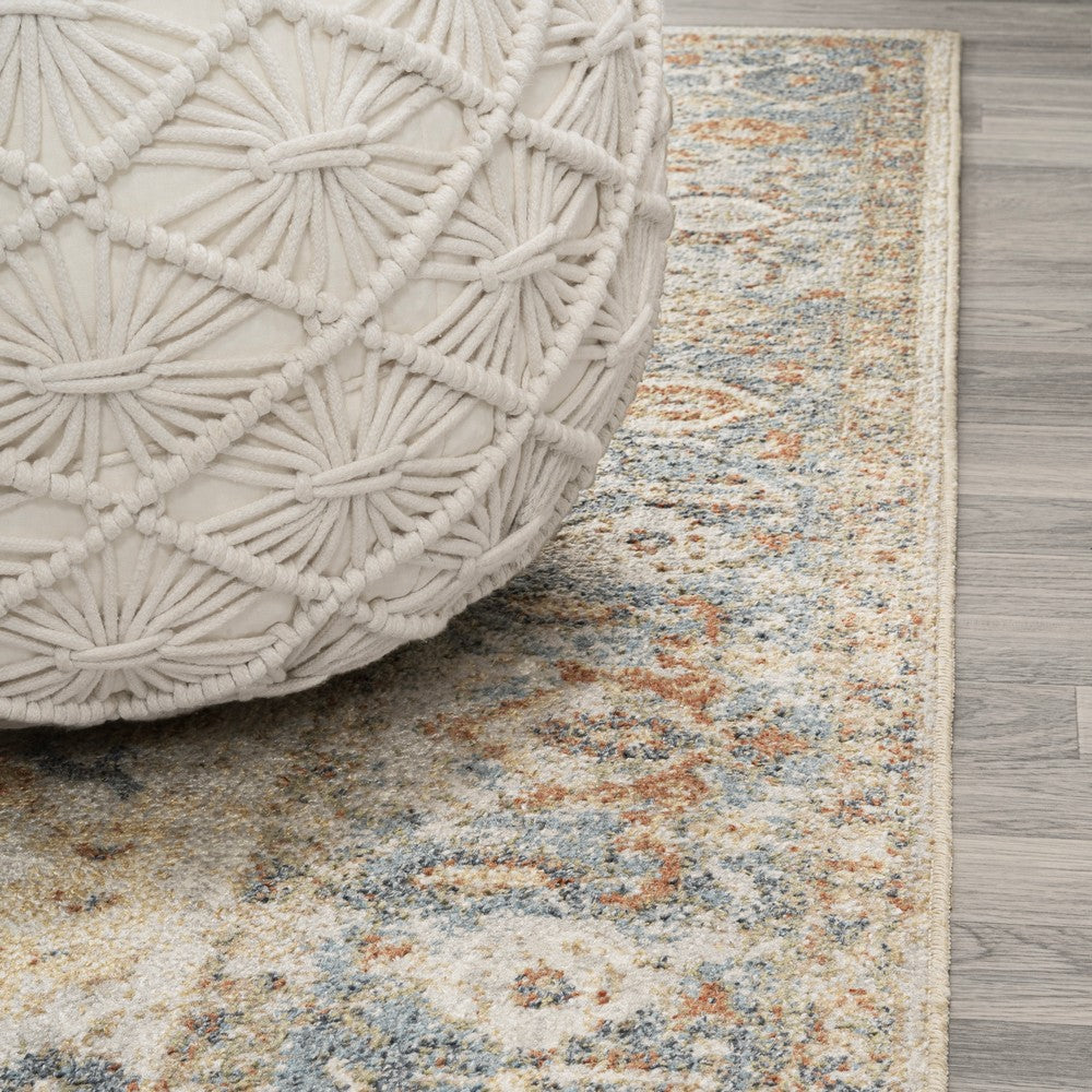 Marilyn Persian Border Low-Pile Machine-Washable Area Rug