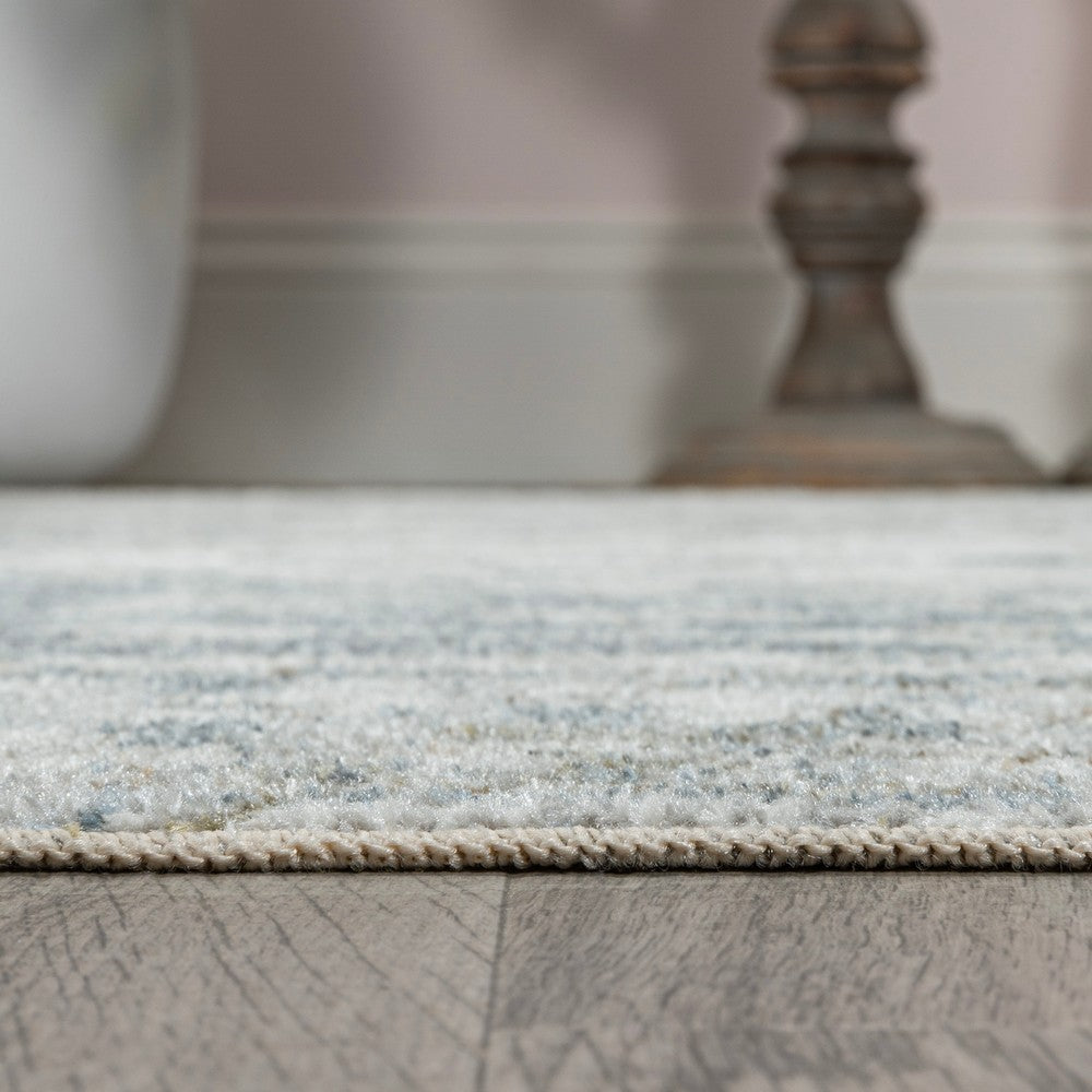 Lotus Distressed Medallion Low-Pile Machine-Washable Area Rug