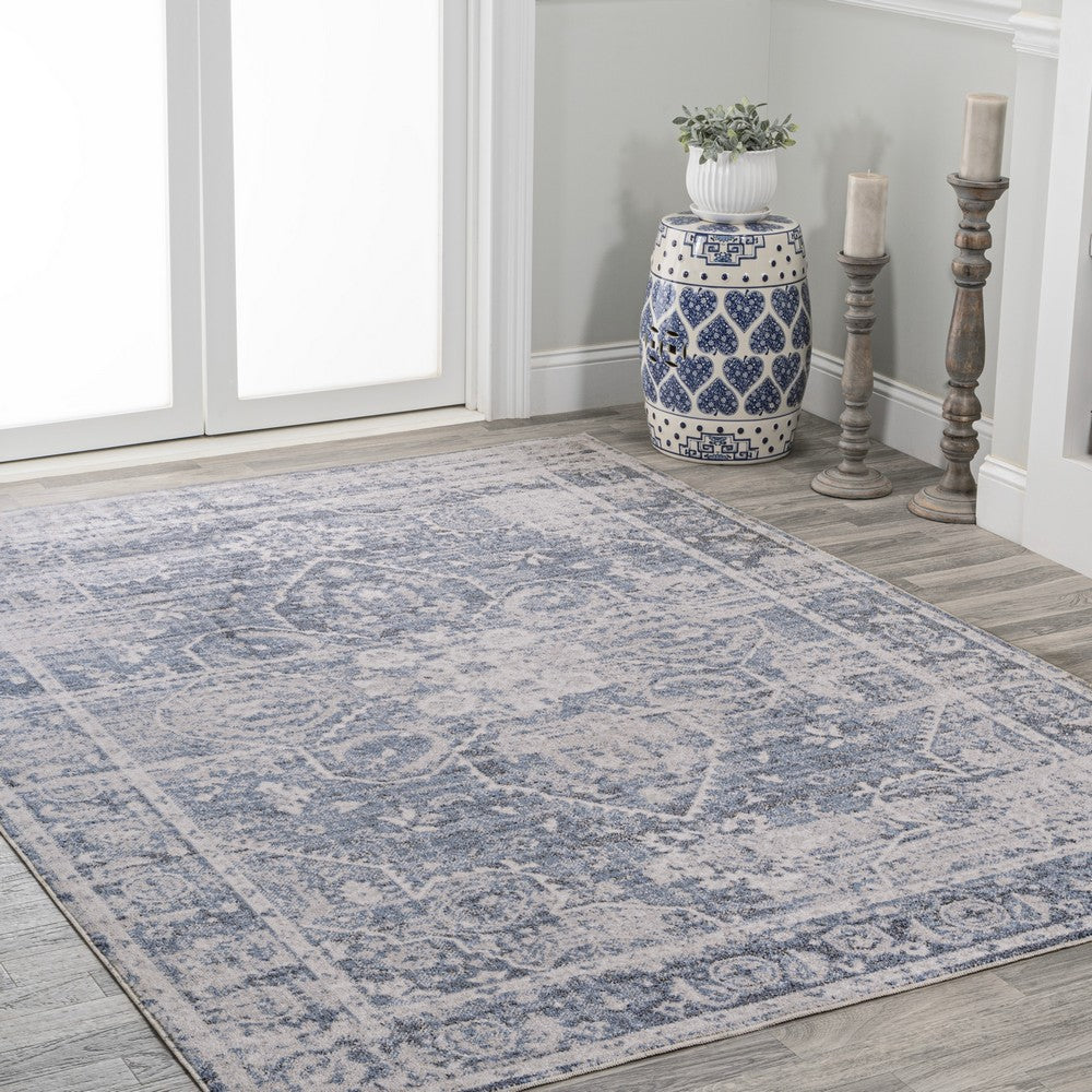 stalsme Global Medallion Low-Pile Machine-Washable Area Rug