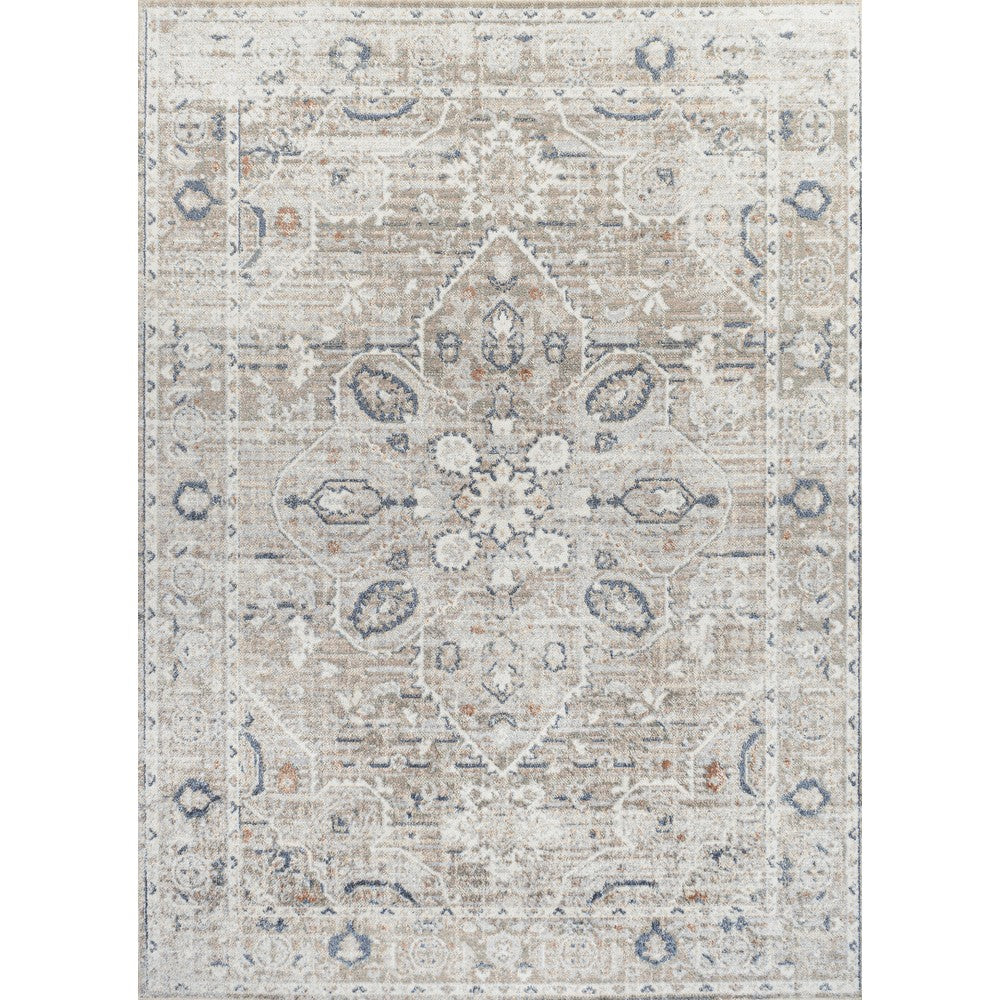 stalsme Global Medallion Low-Pile Machine-Washable Area Rug