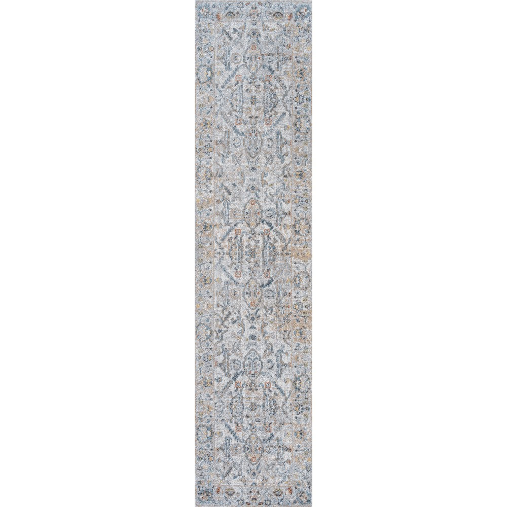 Lauren Rustic Border Low-Pile Machine-Washable Area Rug