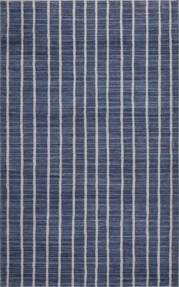 Mirelle Distressed Ticking Stripe Non-slip Machine-washable Area Rug