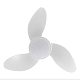 Albini 22" Contemporary Minimalist 6-Speed Metal Mobile-App/Remote-Controlled Dimmable Smart Integrated LED Ceiling Fan