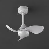 Albini 22" Contemporary Minimalist 6-Speed Metal Mobile-App/Remote-Controlled Dimmable Smart Integrated LED Ceiling Fan