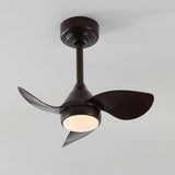 Albini 22" Contemporary Minimalist 6-Speed Metal Mobile-App/Remote-Controlled Dimmable Smart Integrated LED Ceiling Fan
