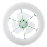 Bhavu 21.5" Contemporary Minimalist 3-Speed Metal Mobile-App/Remote-Controlled Dimmable Smart Integrated LED Ceiling Fan