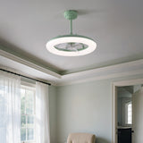 Bhavu 21.5" Contemporary Minimalist 3-Speed Metal Mobile-App/Remote-Controlled Dimmable Smart Integrated LED Ceiling Fan