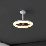Bhavu 21.5" Contemporary Minimalist 3-Speed Metal Mobile-App/Remote-Controlled Dimmable Smart Integrated LED Ceiling Fan