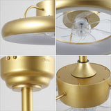Trina 20" Modern Contemporary 6-Speed Metal Mobile-App/Remote-Controlled Dimmable Smart Integrated LED Ceiling Fan