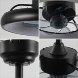 Trina 20" Modern Contemporary 6-Speed Metal Mobile-App/Remote-Controlled Dimmable Smart Integrated LED Ceiling Fan