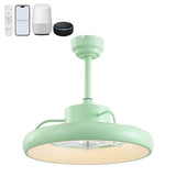 Trina 20" Modern Contemporary 6-Speed Metal Mobile-App/Remote-Controlled Dimmable Smart Integrated LED Ceiling Fan