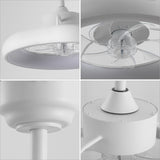 Trina 20" Modern Contemporary 6-Speed Metal Mobile-App/Remote-Controlled Dimmable Smart Integrated LED Ceiling Fan