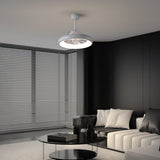 Trina 20" Modern Contemporary 6-Speed Metal Mobile-App/Remote-Controlled Dimmable Smart Integrated LED Ceiling Fan