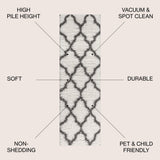 Barrow Marrakesh Shag Trellis with Area Rug