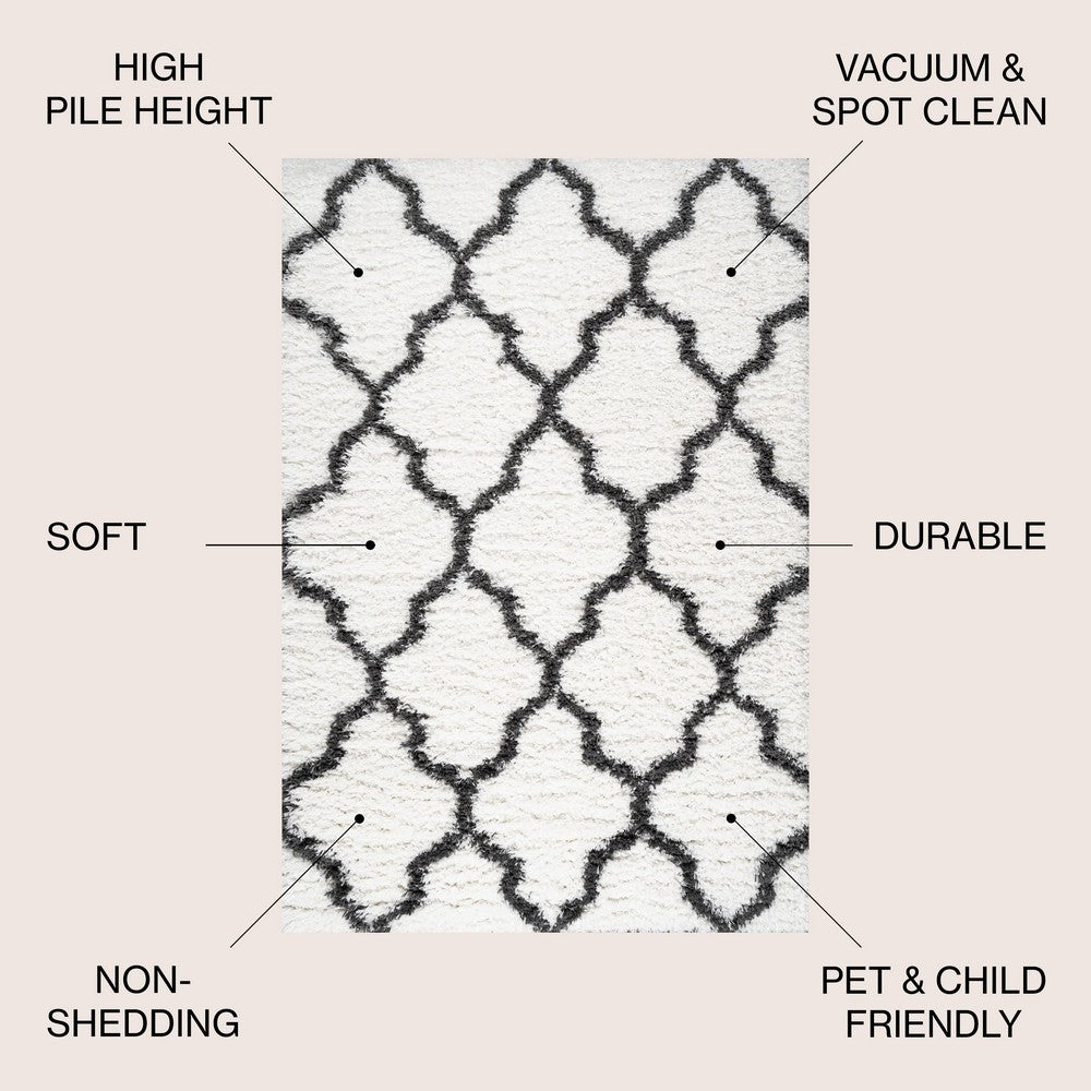 Barrow Marrakesh Shag Trellis with Area Rug