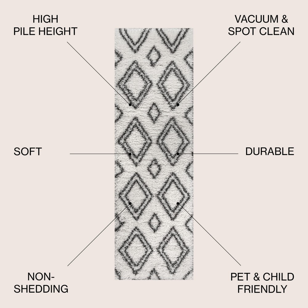 Cocos Beni Moroccan Style Diamond Area Rug