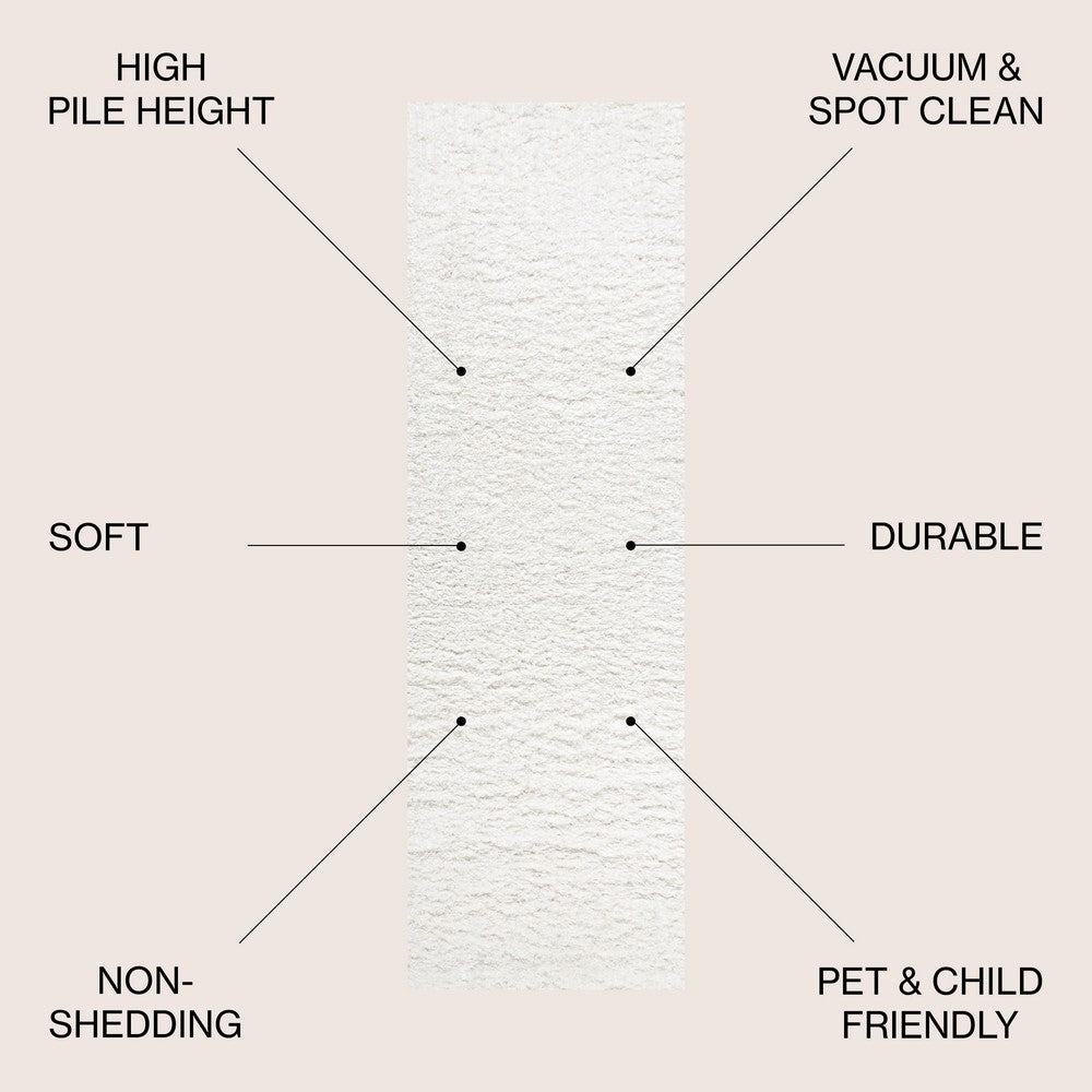 Ternate Aydin Solid Plush Shag Area Rug