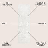 Ternate Aydin Solid Plush Shag Area Rug