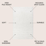 Ternate Aydin Solid Plush Shag Area Rug