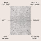 Ternate Aydin Solid Plush Shag Area Rug