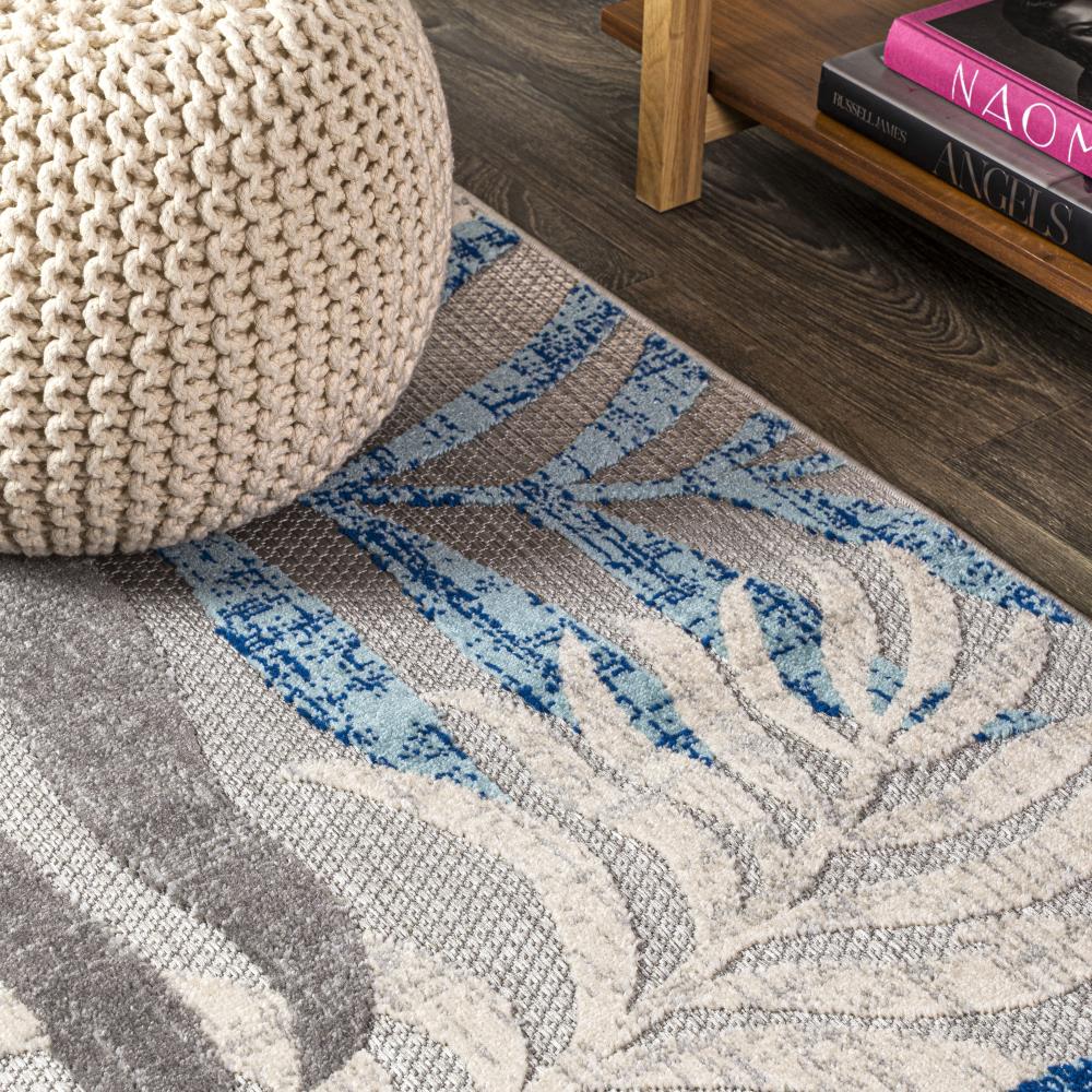 Lynx Tropics Palm Leaves Indoor/Outdoor Area Rug