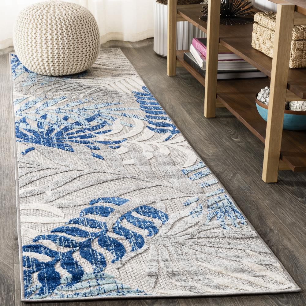 Lynx Tropics Palm Leaves Indoor/Outdoor Area Rug