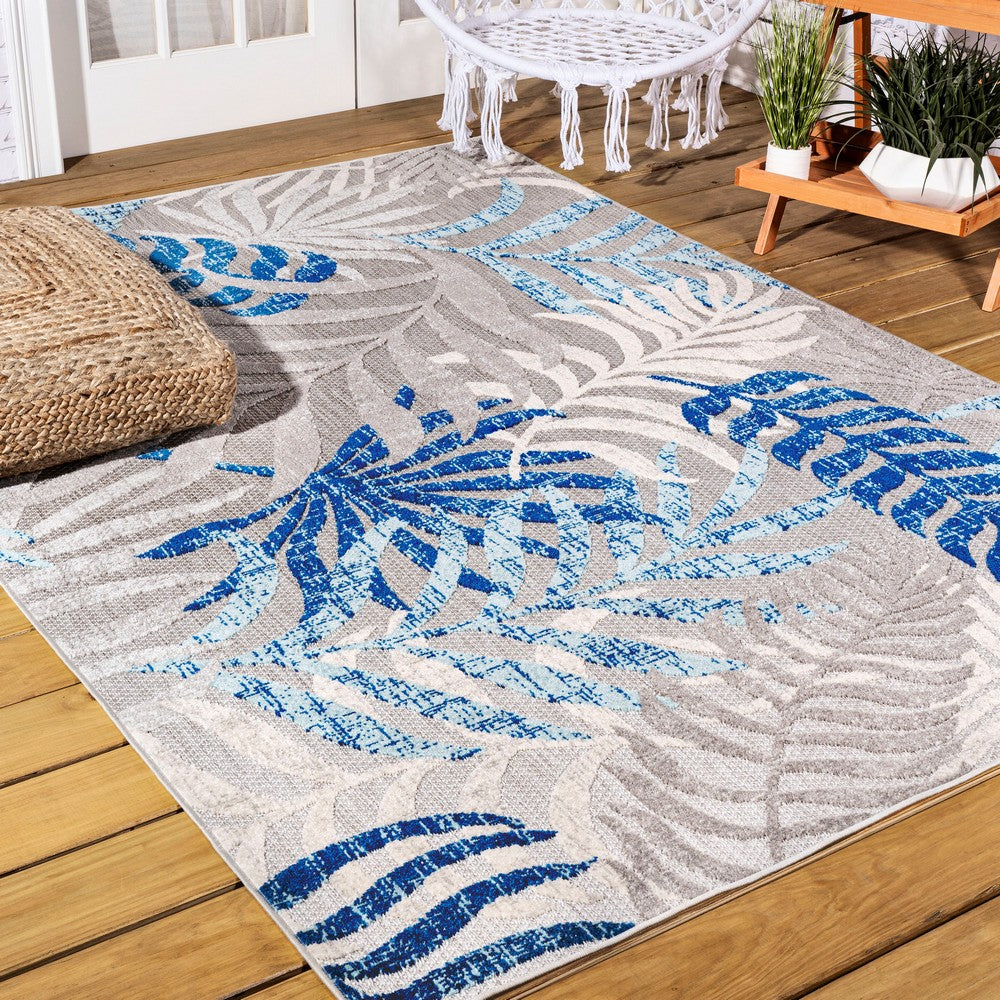 Lynx Tropics Palm Leaves Indoor/Outdoor Area Rug