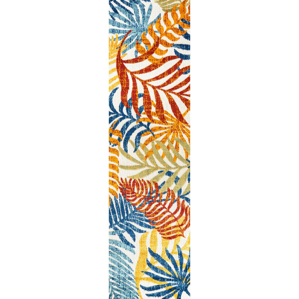 Lynx Tropics Palm Leaves Indoor/Outdoor Area Rug